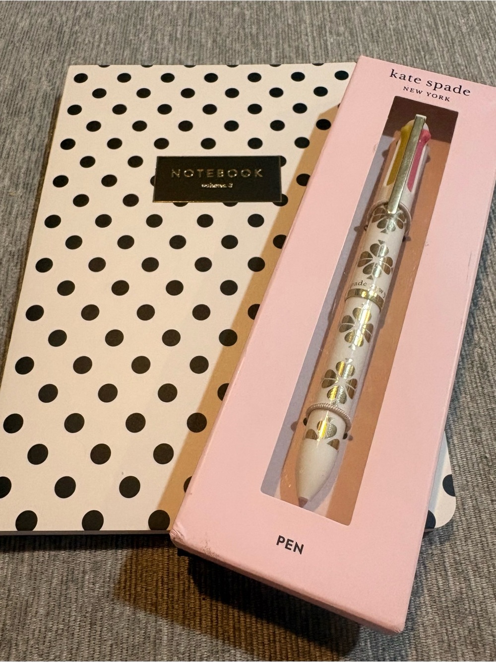 Stationary Bundle - New Kate Spade Multi-Color Pen and Fringe Lined Notebook